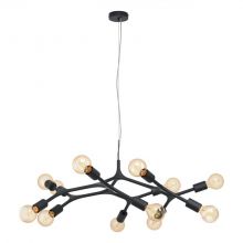 Bocadella lampa wisząca czarna 12x60W E27 98347 EGLO